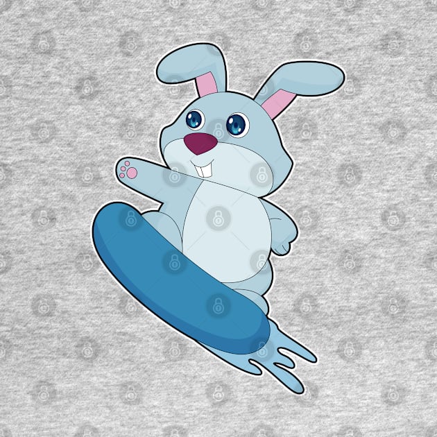 Rabbit Snowboard Winter sports by Markus Schnabel